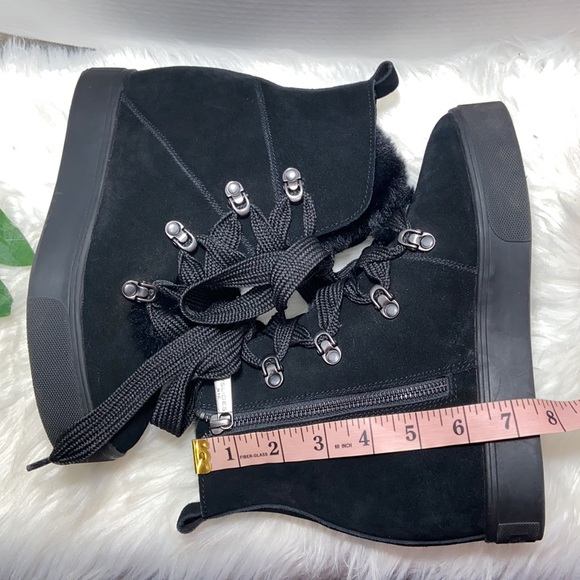 J SLIDES - WOMEN'S WHITNEY BOOTS - BLACK SUEDE SIZE 7.5M - Picture 9 of 17